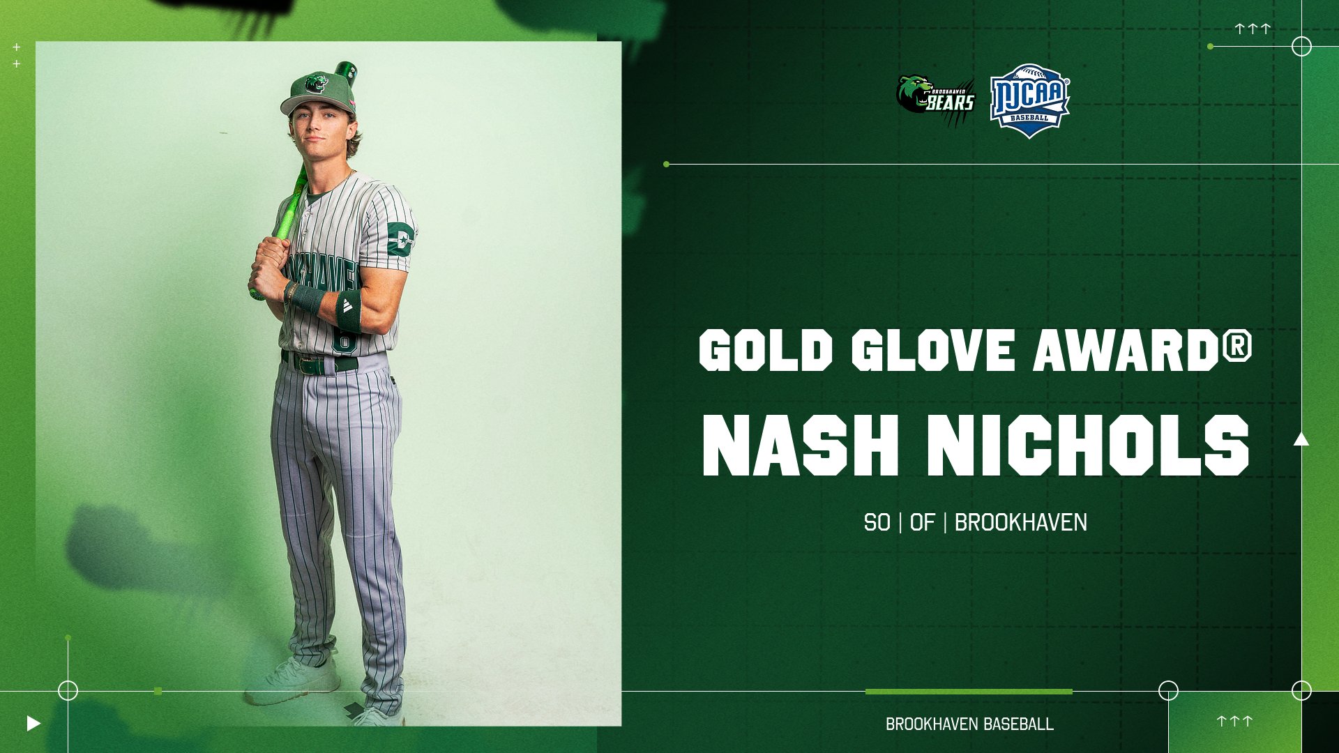 Nichols Collects Gold Glove Award&reg;