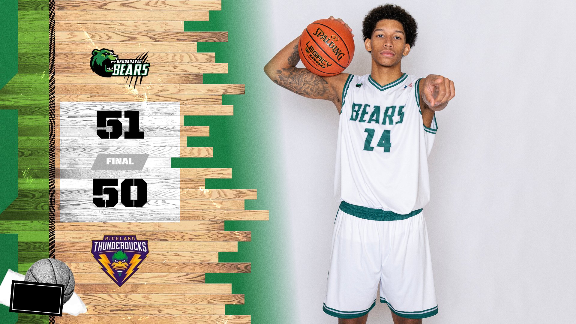 Brookhaven Stuns Richland Behind Roman's Heroics to Reach District Championship