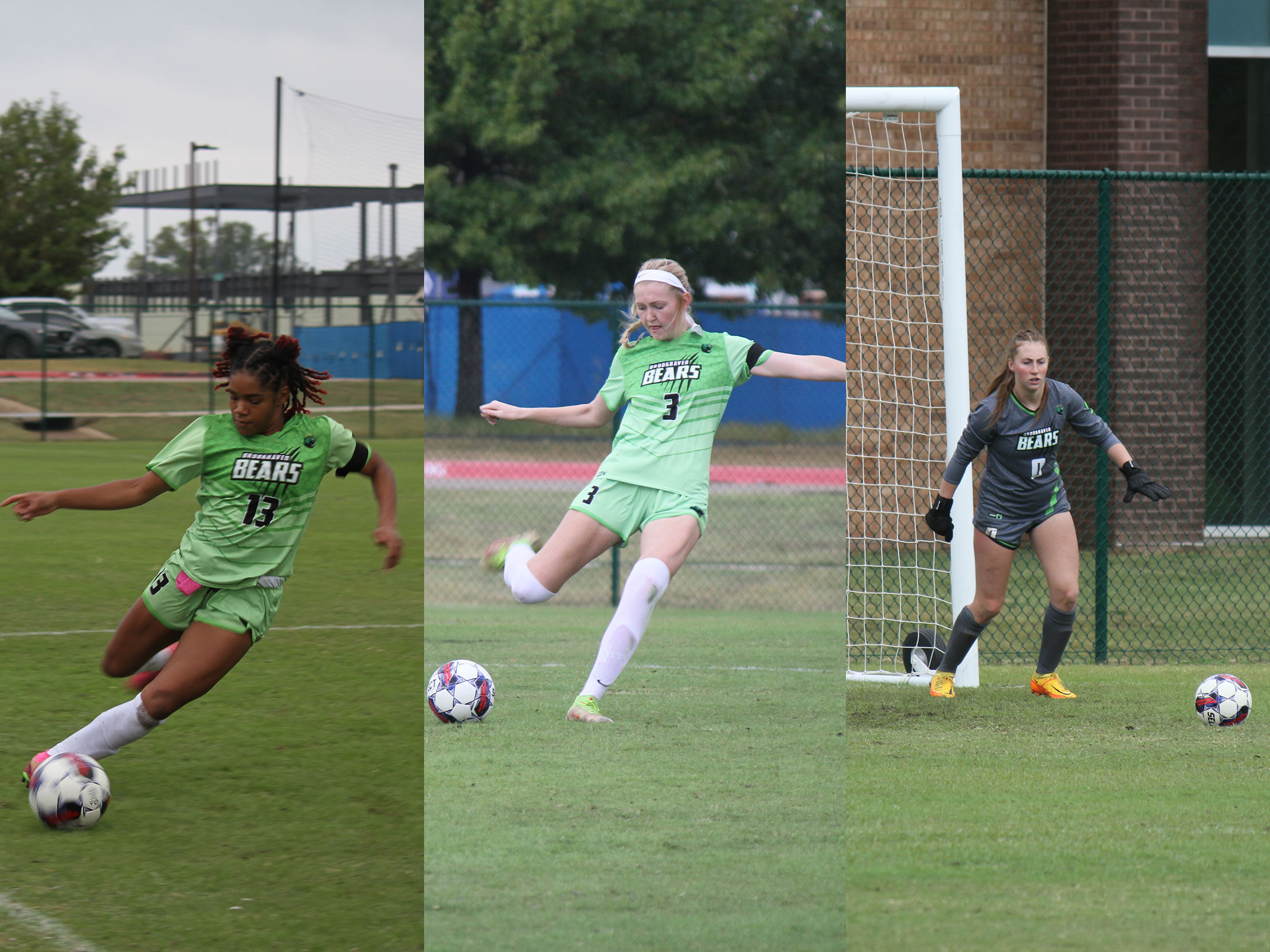 Dallas College Brookhaven women's soccer's Whitni Newbill, Bailey Clark and Hayli Nichols were named NJCAA Division III All-Americans. 
