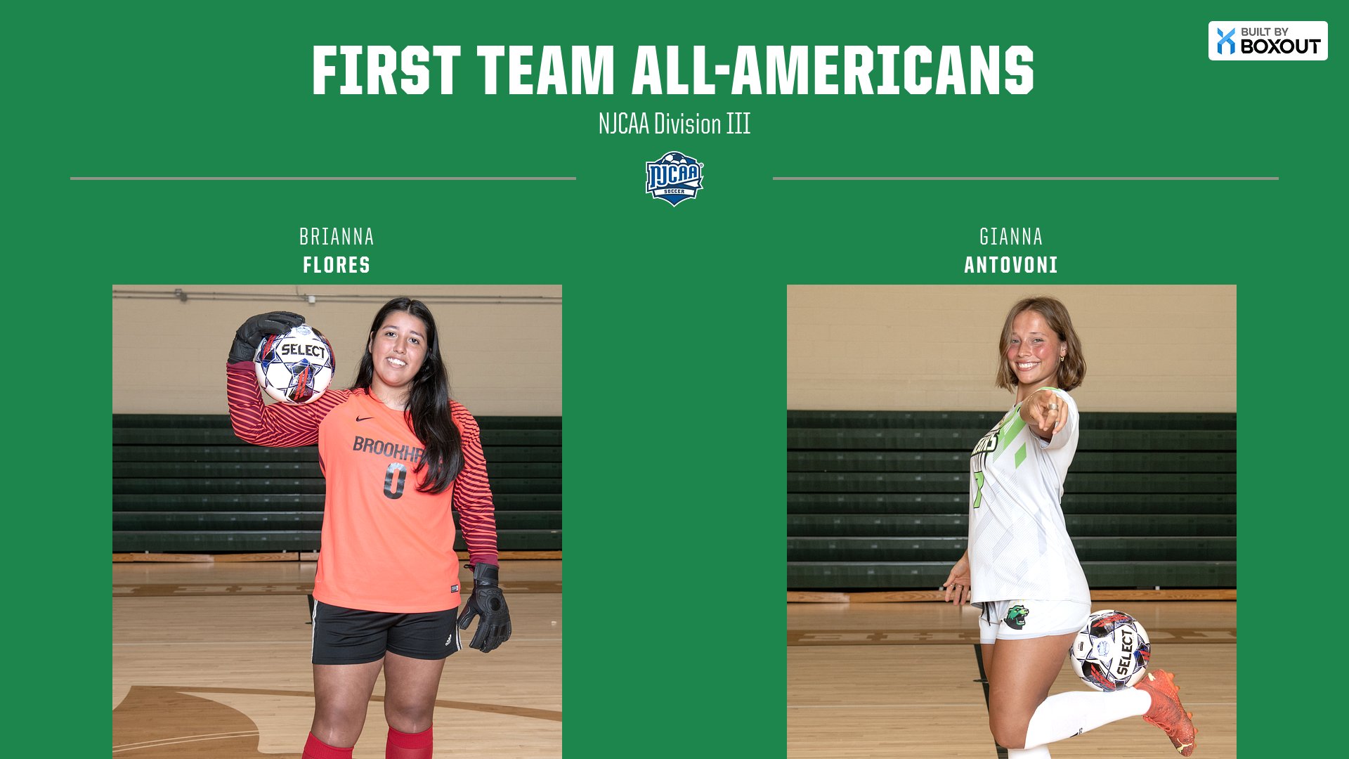 Flores, Antovoni Named First Team All-Americans, Carlson Second Team