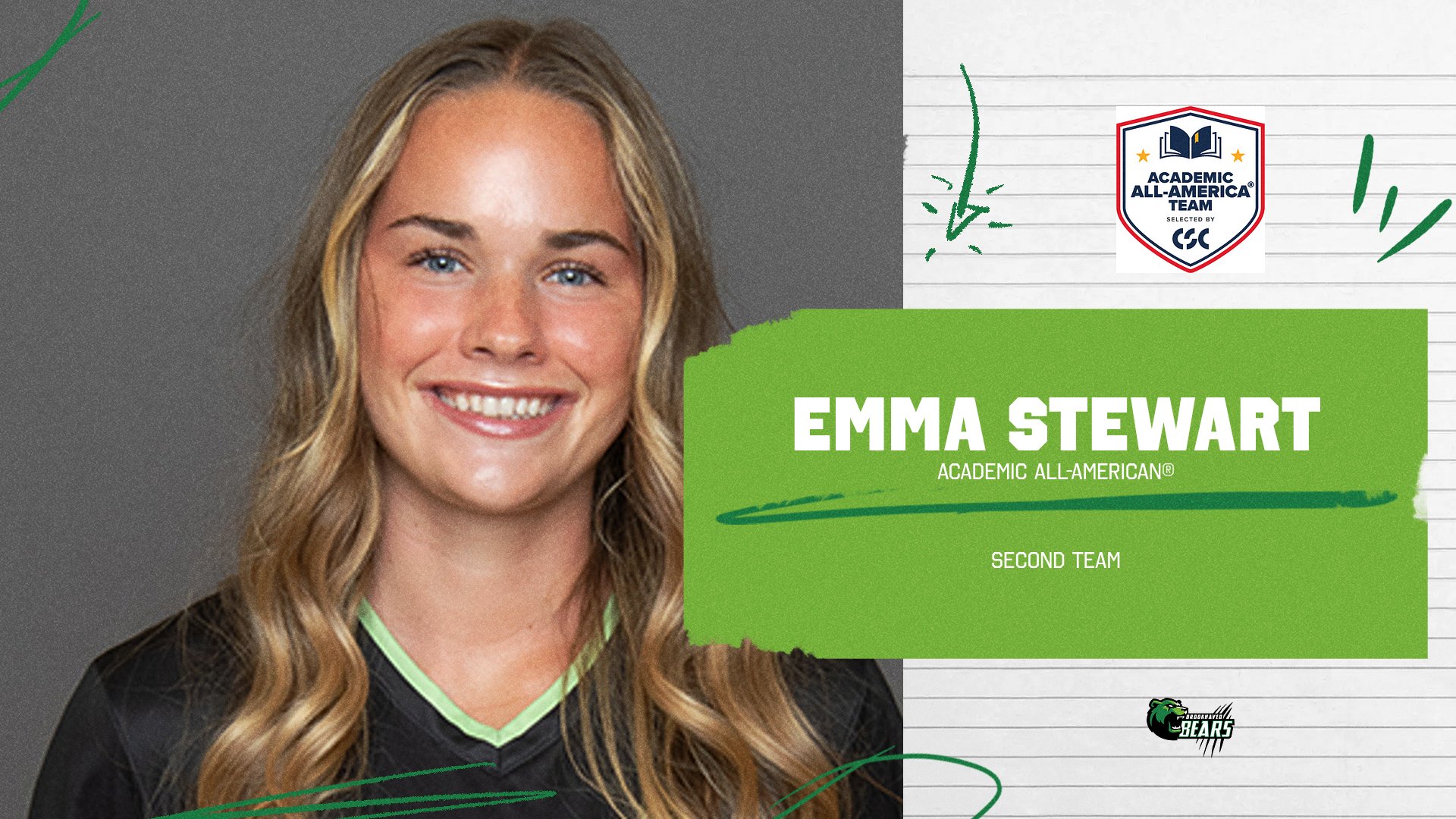 Stewart Named CSC Second Team Academic All-American&reg;